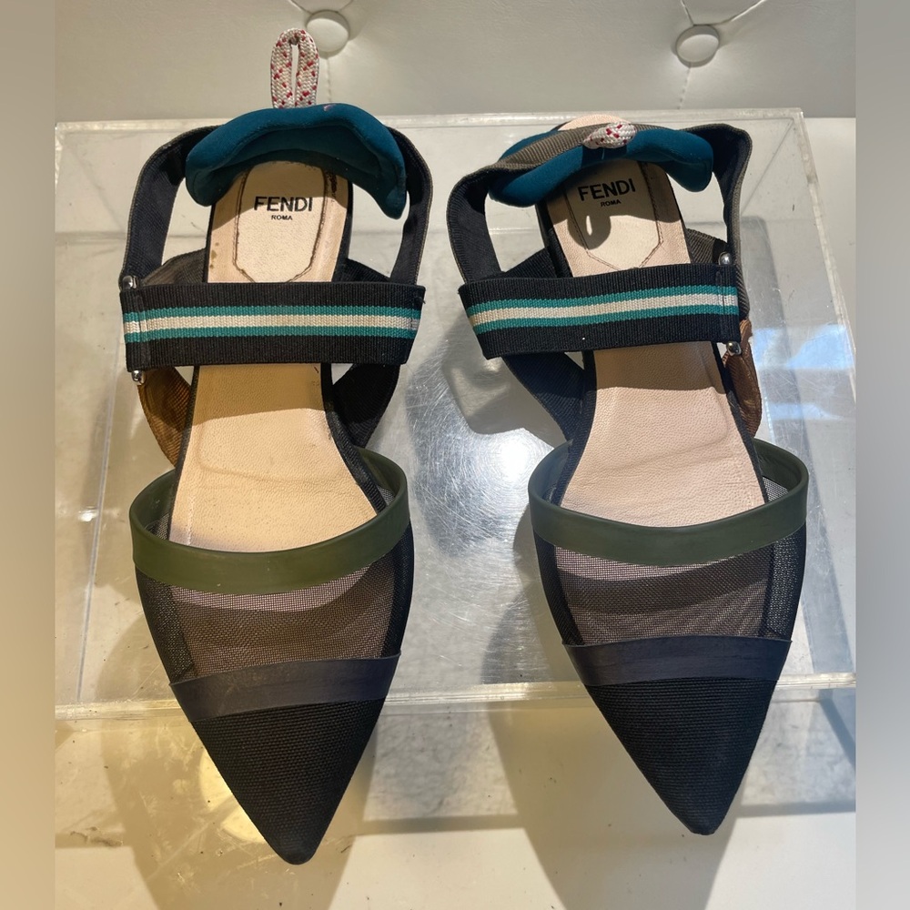 FENDI /shoes / FENDI / colibrí authentic sz 36.5 made in. Italy - Picture 16 of 16